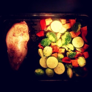 The Daddy of one pot wonders - baked chicken and veggies